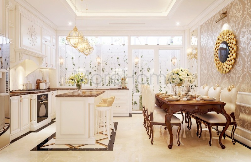 Thiết kế nội thất tân cổ điển tại biệt thự Tân Bình Thiết kế nội thất tân cổ điển tại biệt thự Tân Bình